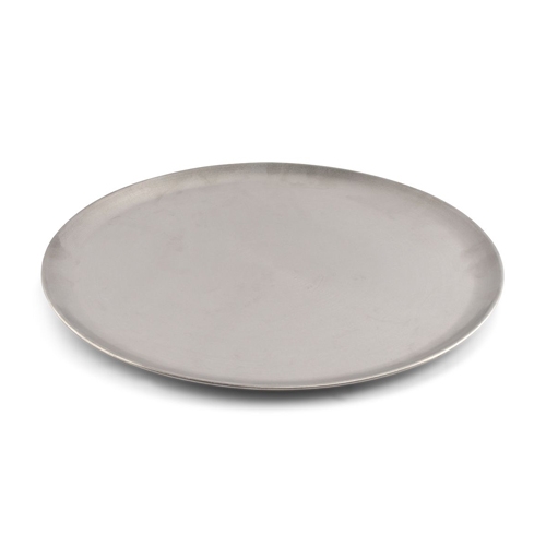 ienblad diam 40cm hgt 15cm antique zilver serve bonbistro