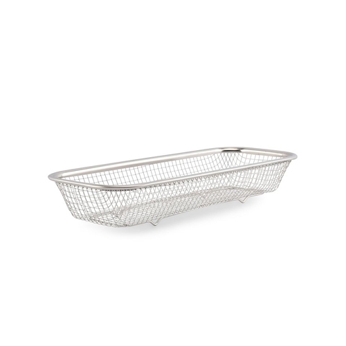 raadmand afm 31x13cm hgt 55cm zilver serve bonbistro