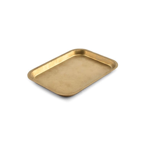 ienblad afm 19x14cm hgt 15cm antique goud serve bonbistro