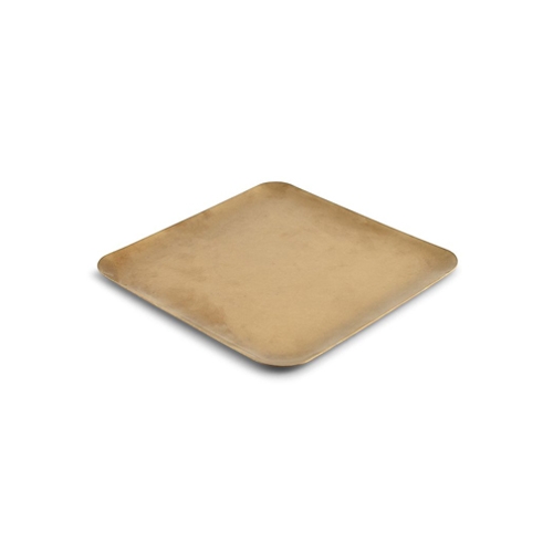 ienblad afm 19x19cm hgt 05cm antique goud serve bonbistro