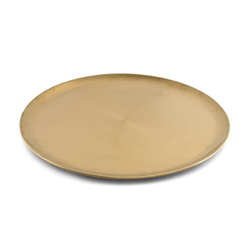 ienblad diam 40cm hgt 15cm antique goud serve bonbistro