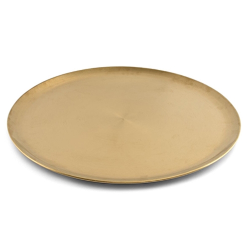 ienblad diam 445cm hgt 1cm antique goud serve bonbistro