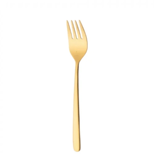 ocktailvork model ibiza satin gold sola 18 0