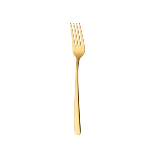 unch dessertvork model ibiza satin gold sola 18 0