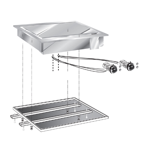 akplaat electrisch afm 625x60cm hgt 18cm fte60dc mareno